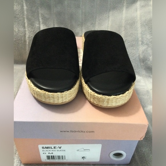 Lisa Vicky Smile Platform Slide Sandal Size 6M - Picture 2 of 11